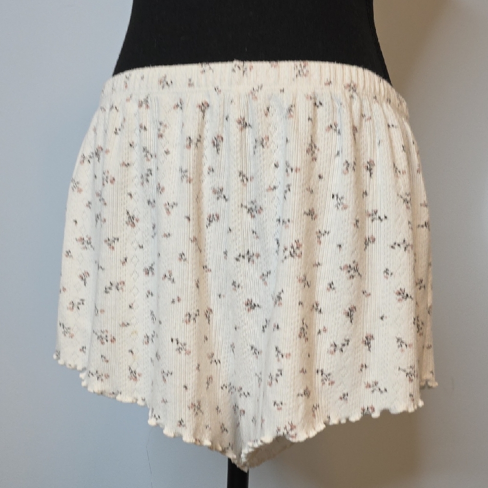 Garage Cream Floral Patterned Skirt